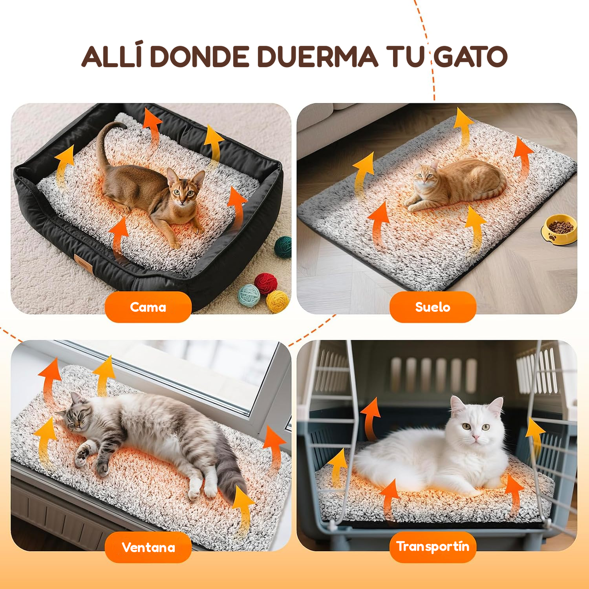 Manta Autocalentable para Perros y Gatos
